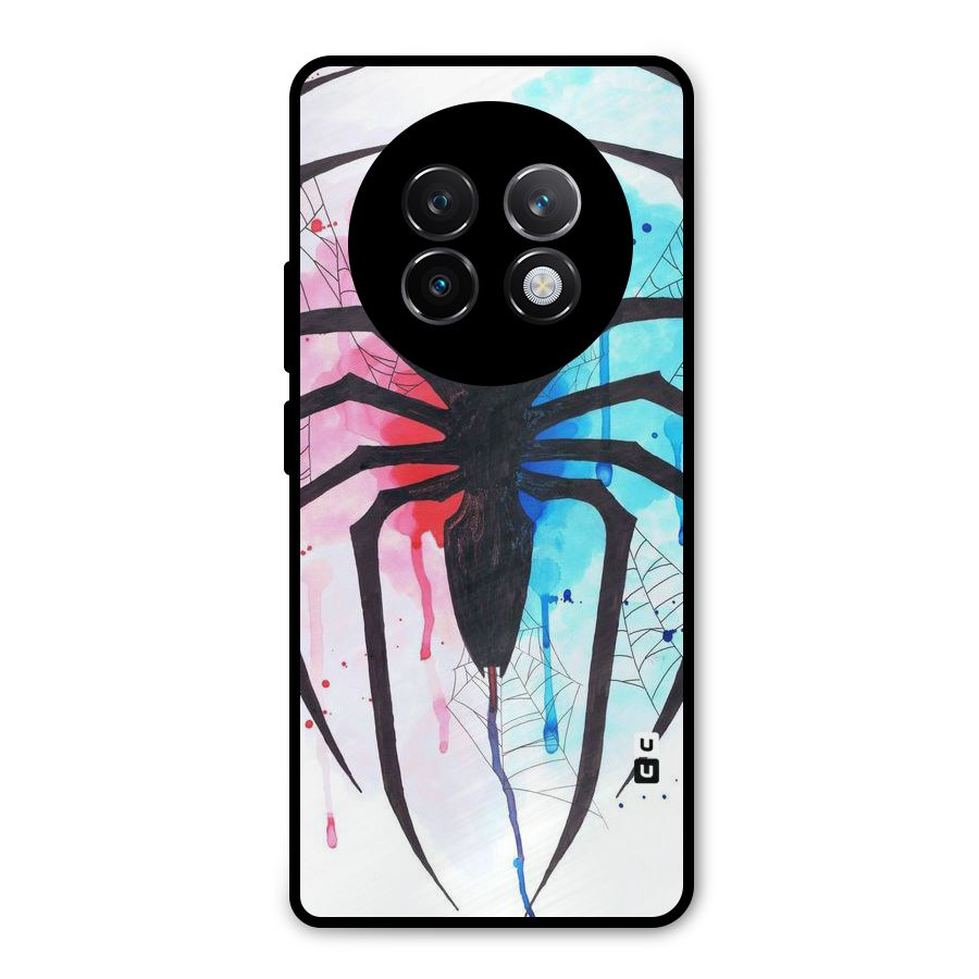 Colorful Web Metal Back Case for Realme 13 Plus