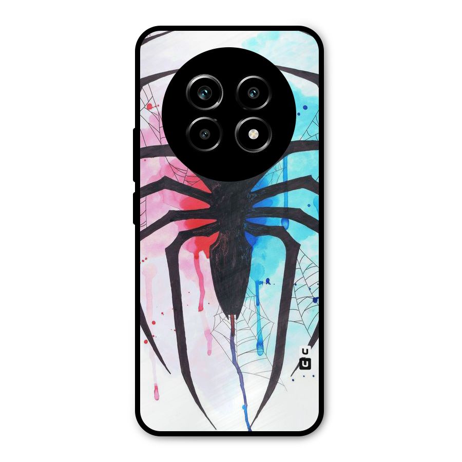 Colorful Web Metal Back Case for Realme 14 Pro Lite