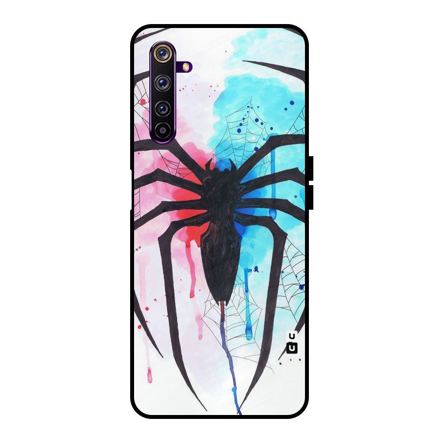 Colorful Web Metal Back Case for Realme 6 Pro