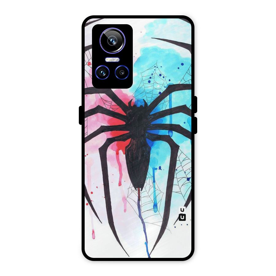 Colorful Web Metal Back Case for Realme GT Neo 3