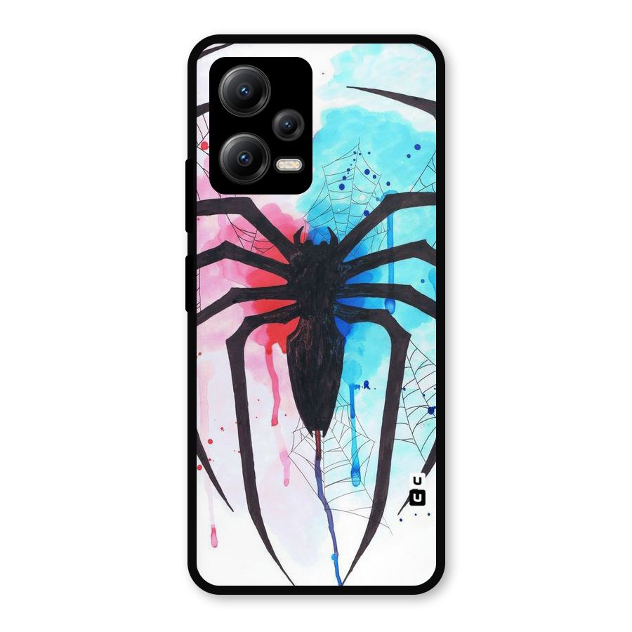 Colorful Web Metal Back Case for Redmi Note 12 5G