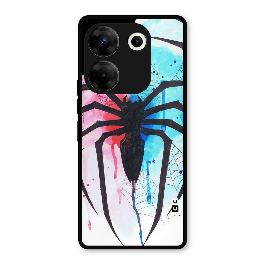Colorful Web Metal Back Case for Tecno Camon 20