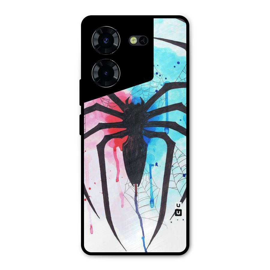 Colorful Web Metal Back Case for Tecno Pova 5 Pro 5G