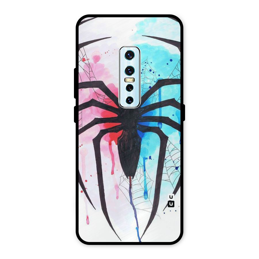 Colorful Web Metal Back Case for Vivo V17 Pro