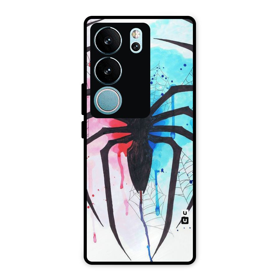 Colorful Web Metal Back Case for Vivo V29 Pro