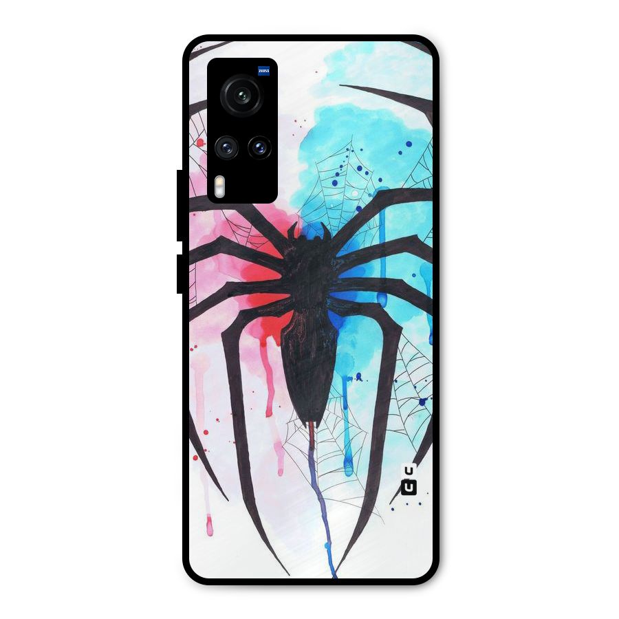 Colorful Web Metal Back Case for Vivo X60