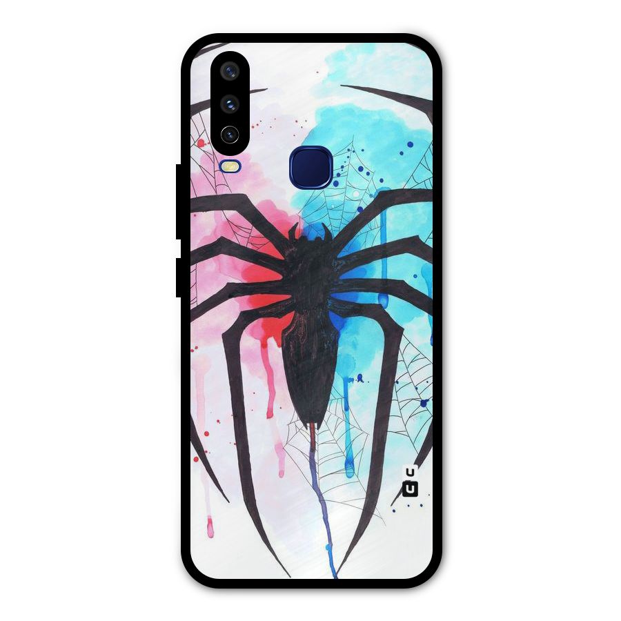 Colorful Web Metal Back Case for Vivo Y12