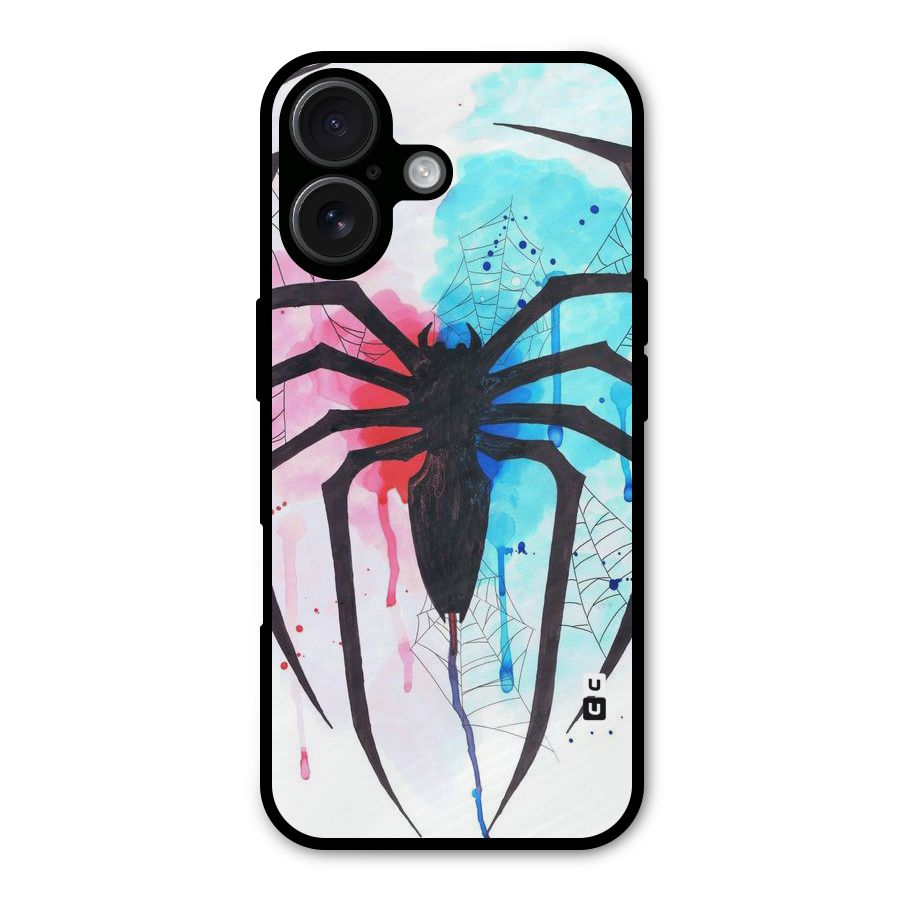 Colorful Web Metal Back Case for iPhone 16