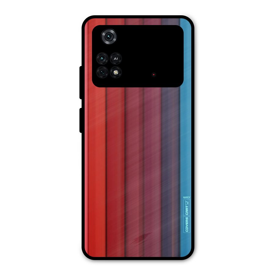 Colour Palette Metal Back Case for Poco M4 Pro 4G