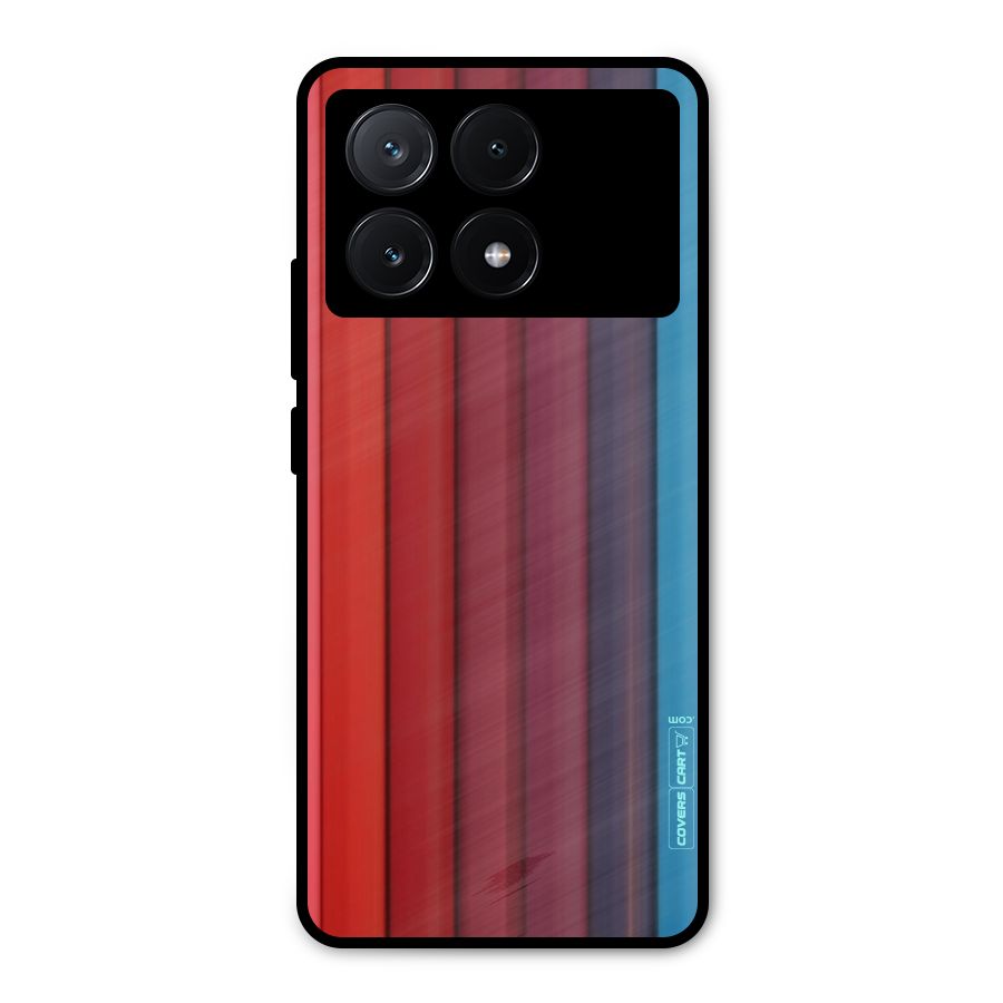 Colour Palette Metal Back Case for Poco X6 Pro