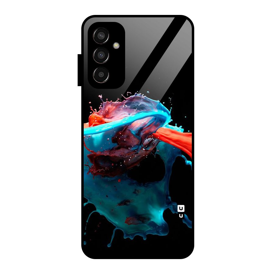 Colour War Glass Back Case for Galaxy F13