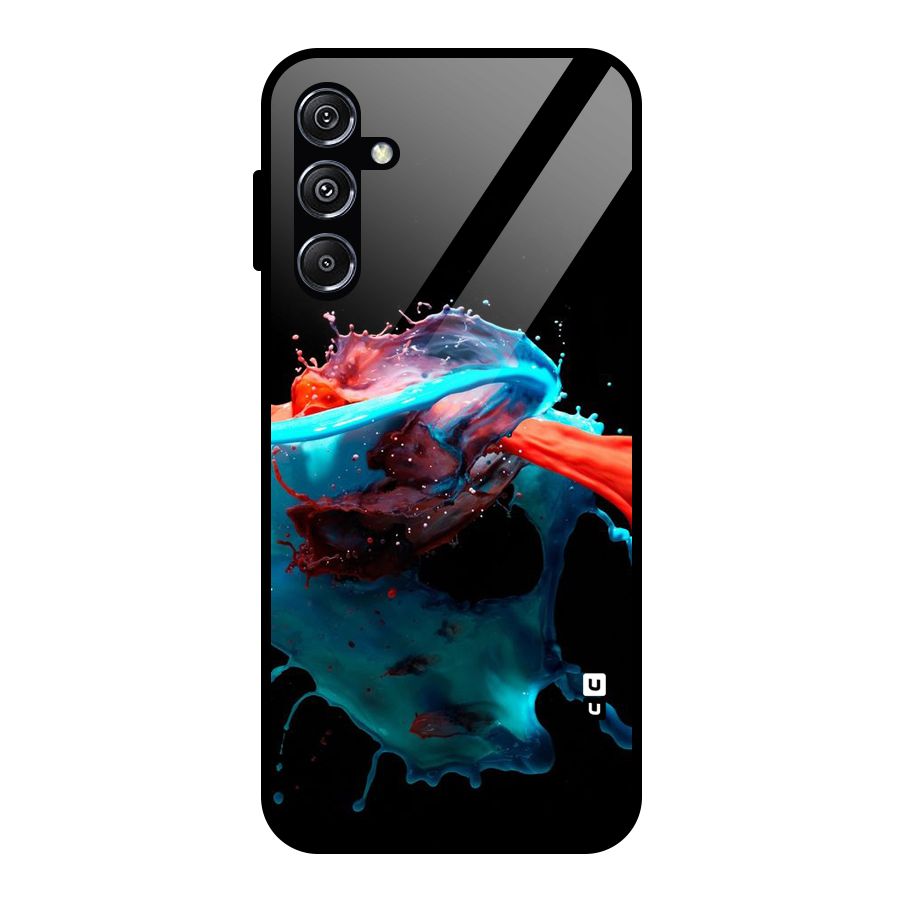 Colour War Glass Back Case for Galaxy M34 5G