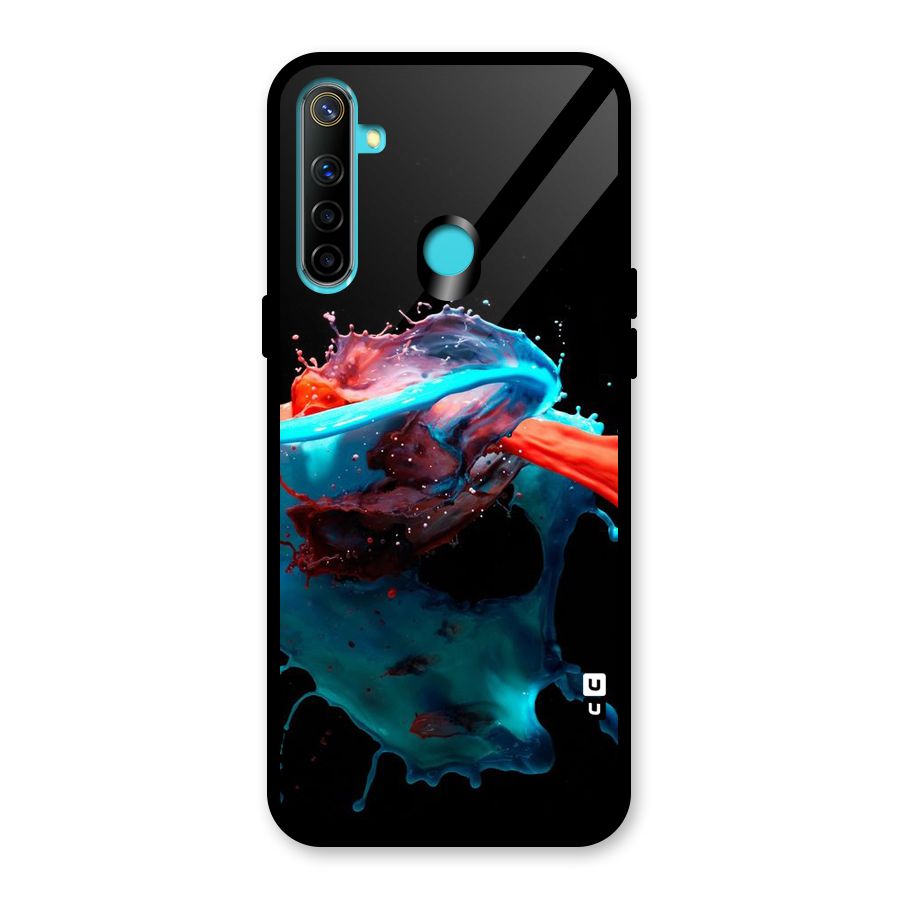 Colour War Glass Back Case for Realme Narzo 10