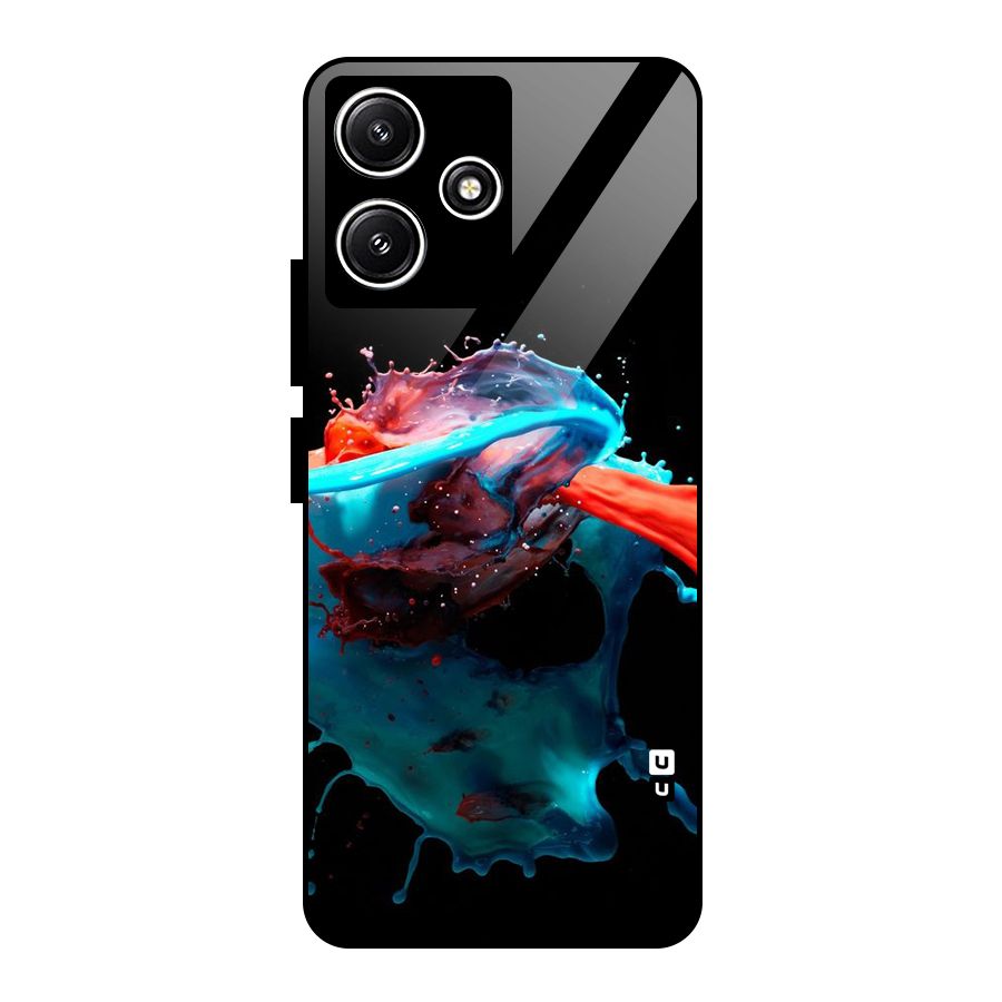 Colour War Glass Back Case for Redmi 12 5G