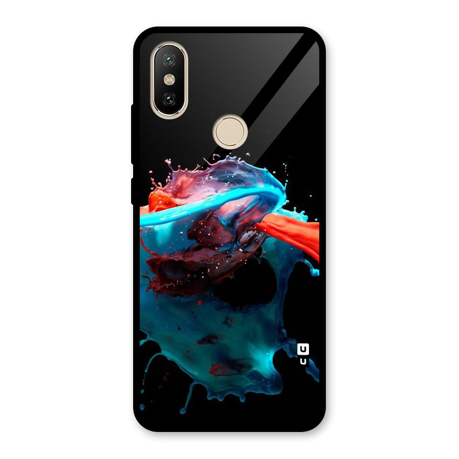 Colour War Glass Back Case for Redmi A2