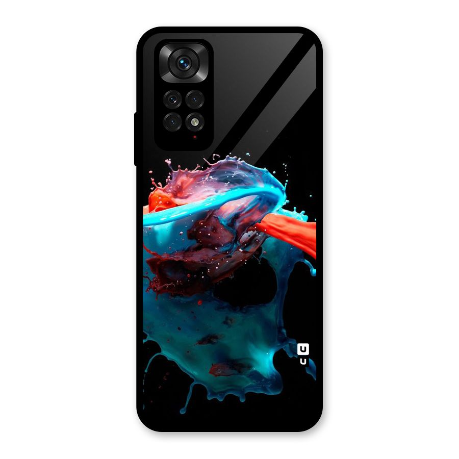 Colour War Glass Back Case for Redmi Note 11S