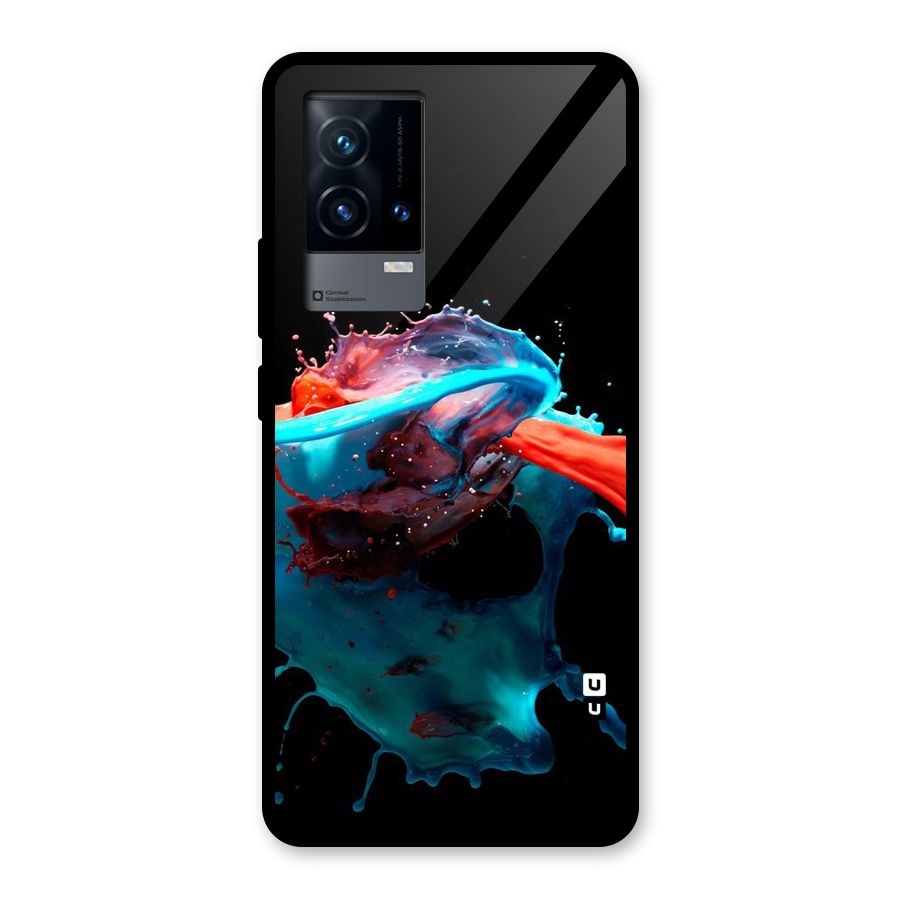Colour War Glass Back Case for iQOO 9 5G