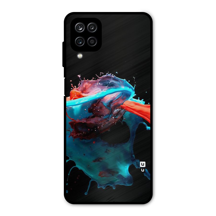 Colour War Metal Back Case for Galaxy A12