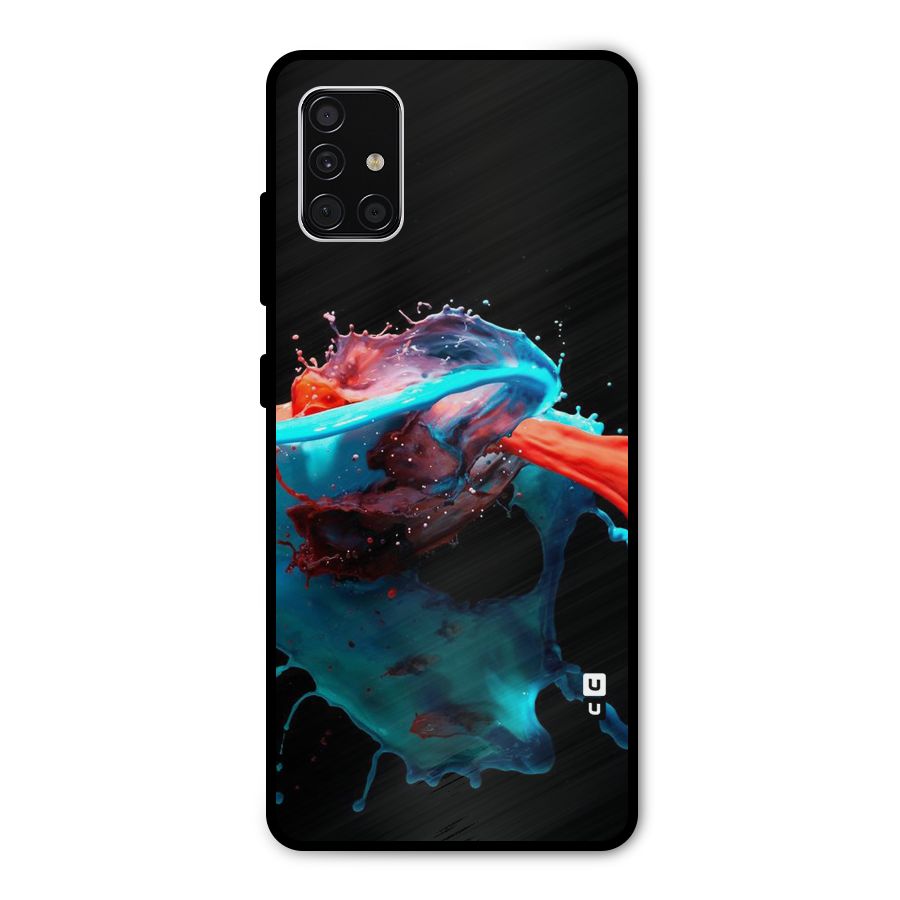Colour War Metal Back Case for Galaxy A51