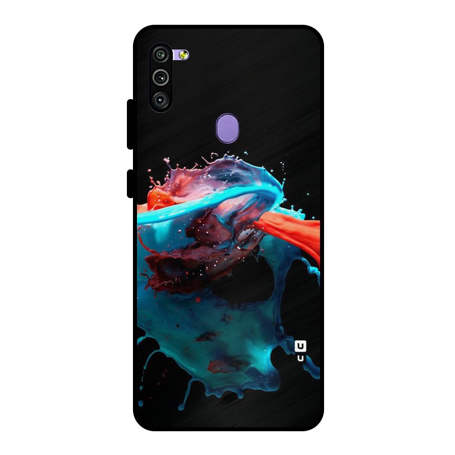 Colour War Metal Back Case for Galaxy M11