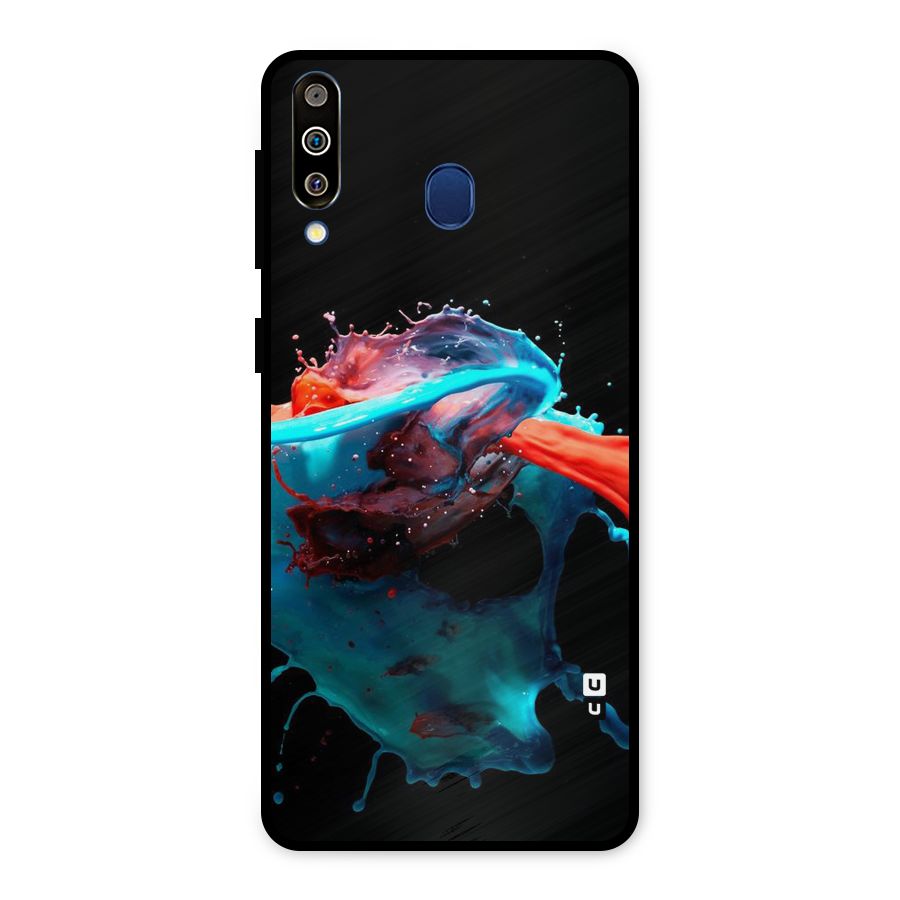 Colour War Metal Back Case for Galaxy M30