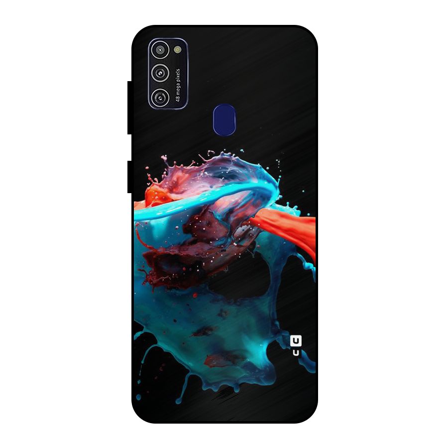 Colour War Metal Back Case for Galaxy M30s