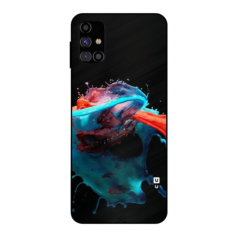 Colour War Metal Back Case for Galaxy M31s