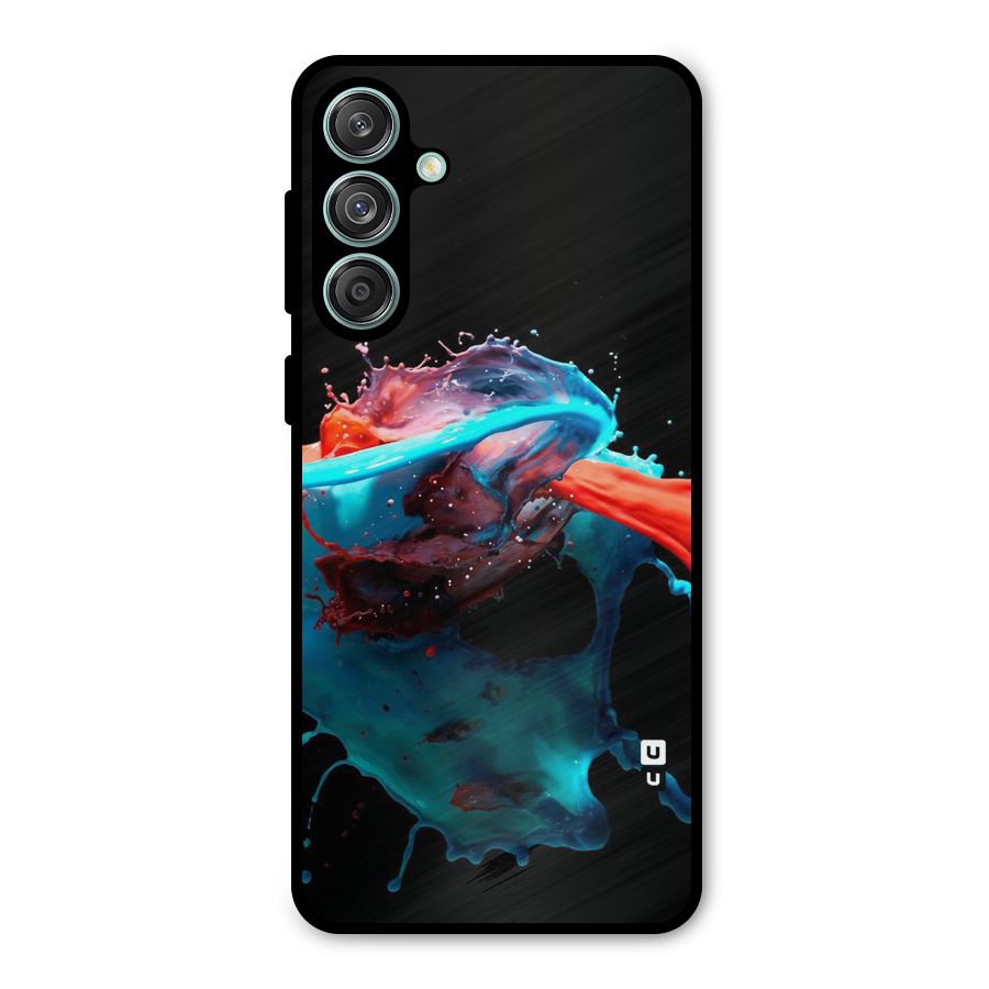 Colour War Metal Back Case for Galaxy M55 5G