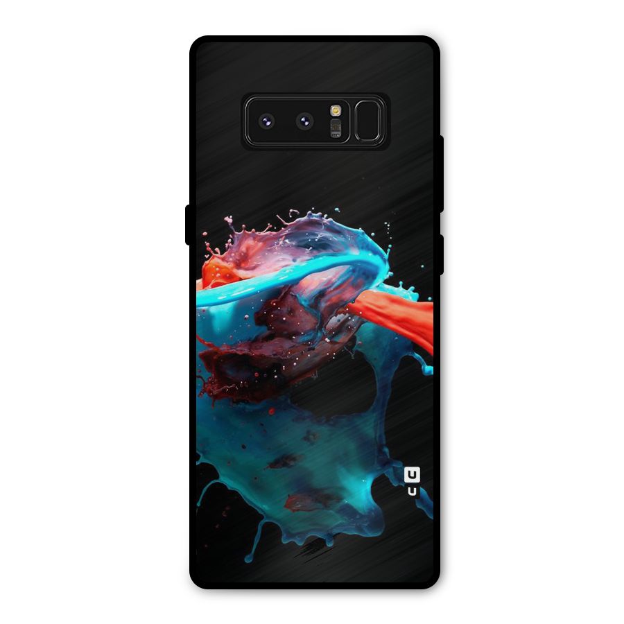 Colour War Metal Back Case for Galaxy Note 8