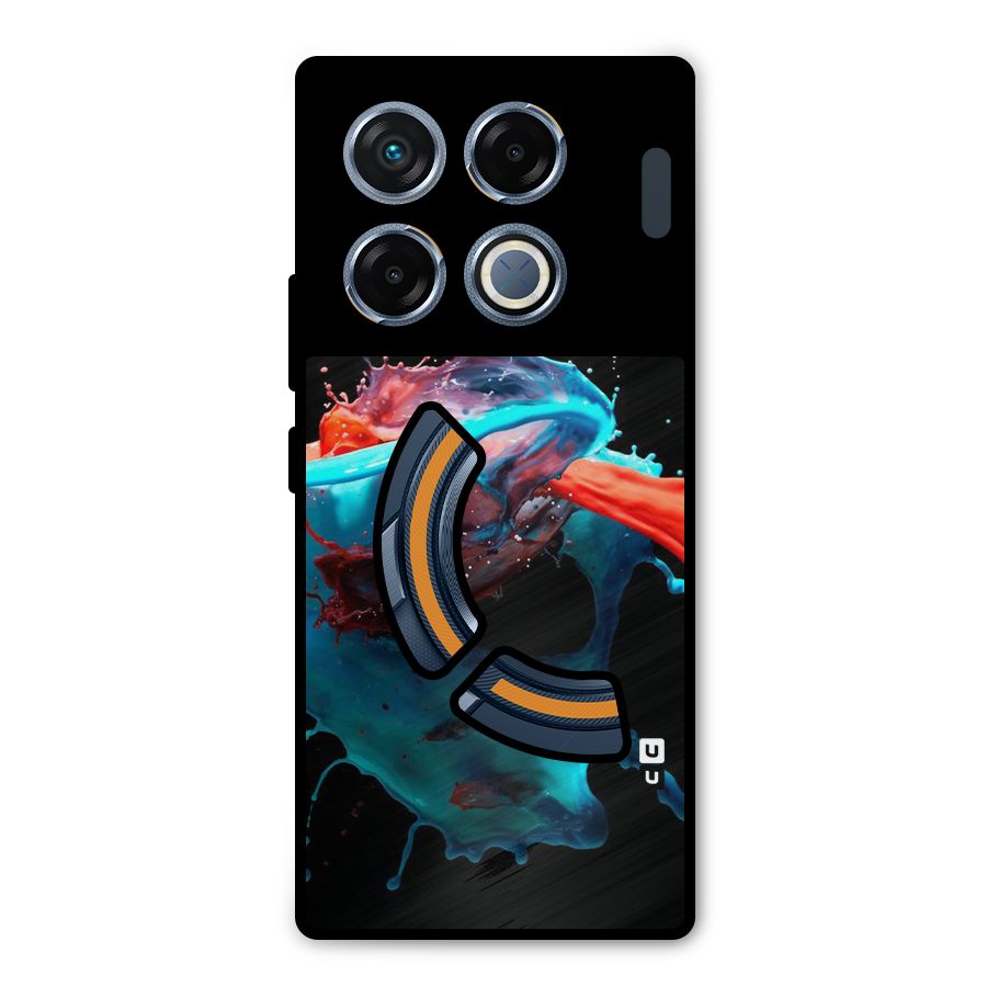 Colour War Metal Back Case for Infinix GT 20 Pro