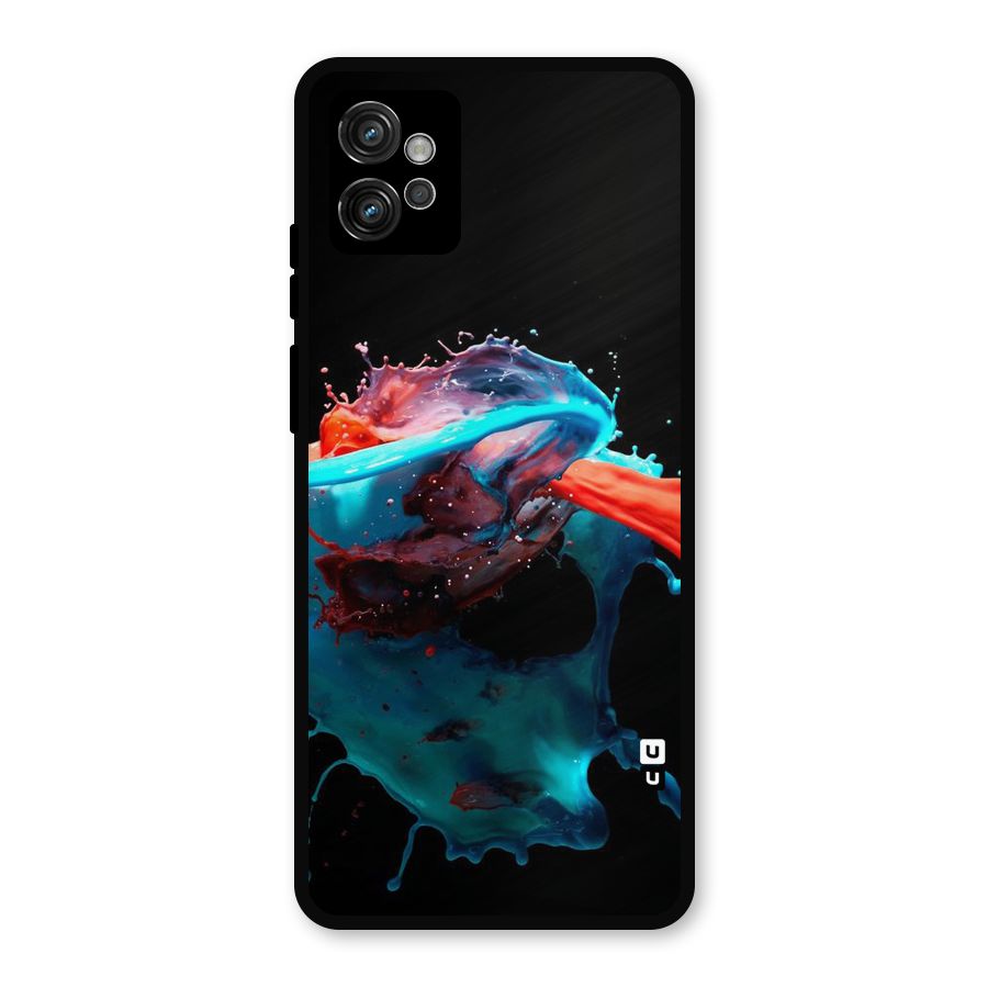 Colour War Metal Back Case for Moto G32
