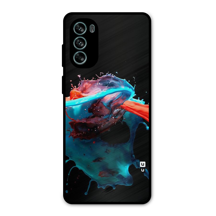 Colour War Metal Back Case for Moto G62