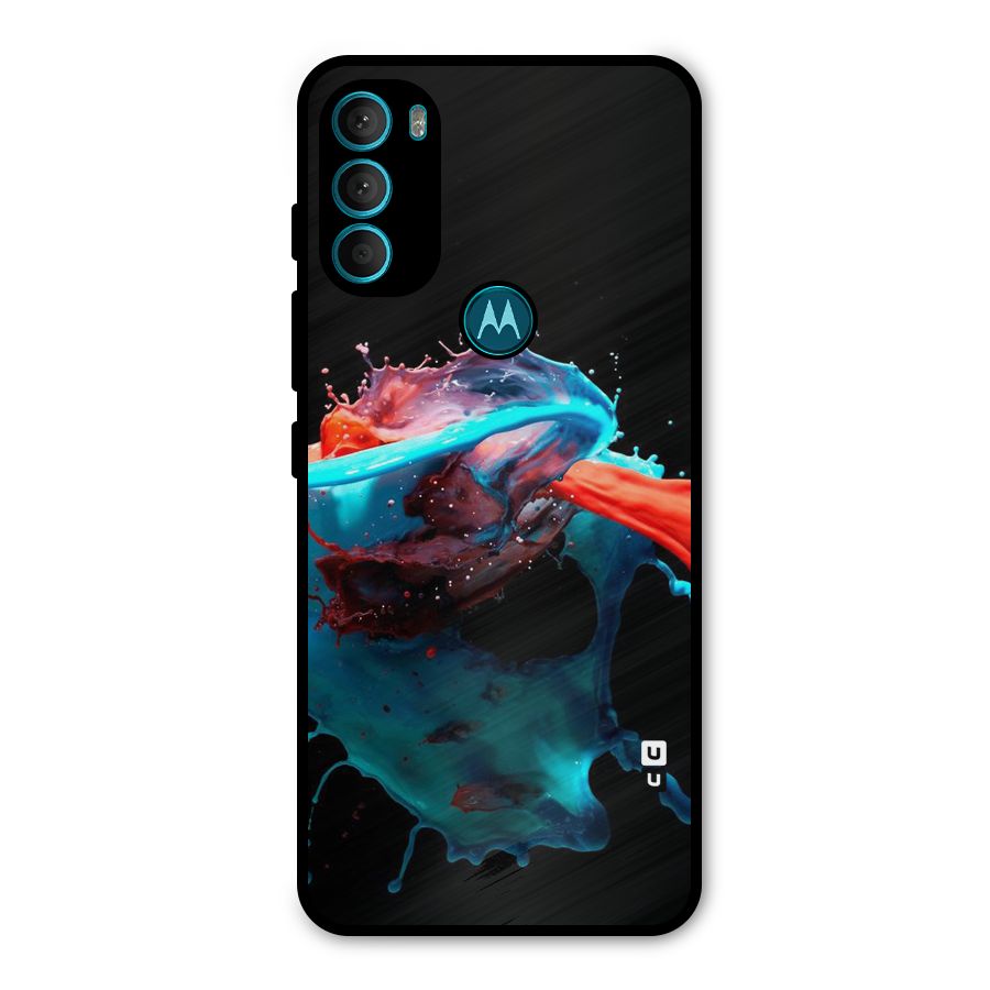 Colour War Metal Back Case for Moto G71 5G