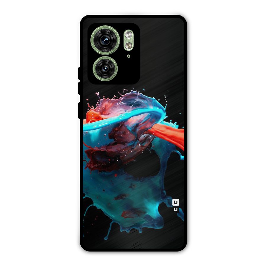 Colour War Metal Back Case for Motorola Edge 40 5G