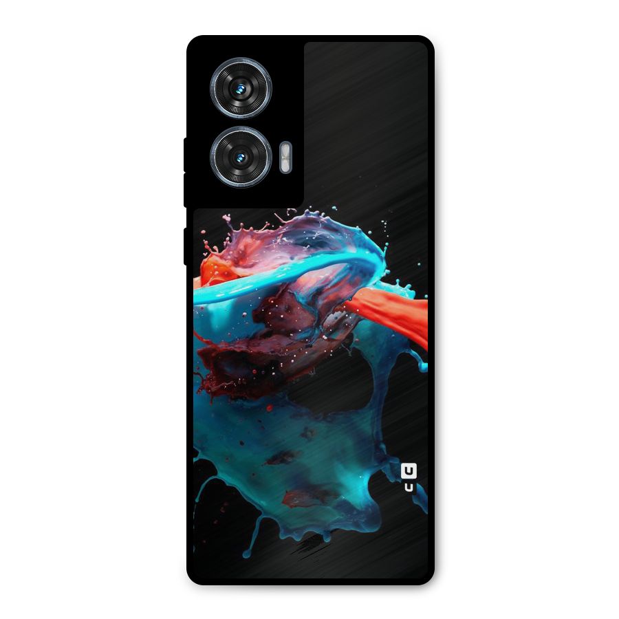 Colour War Metal Back Case for Motorola Edge 50 Fusion