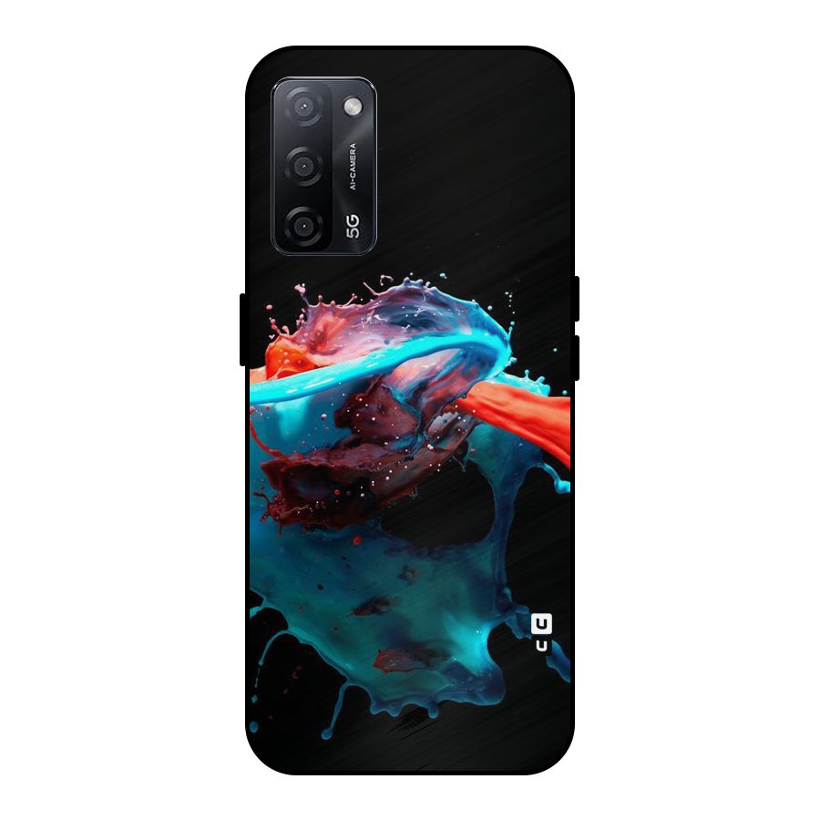 Colour War Metal Back Case for Oppo A53s 5G