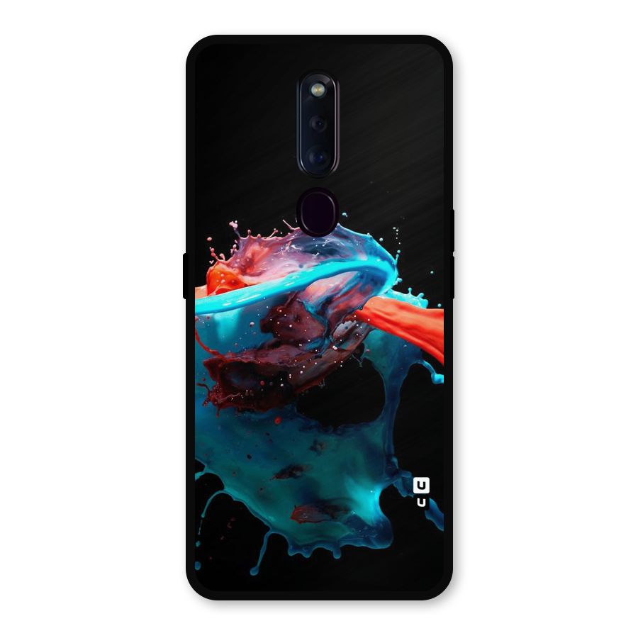 Colour War Metal Back Case for Oppo F11 Pro