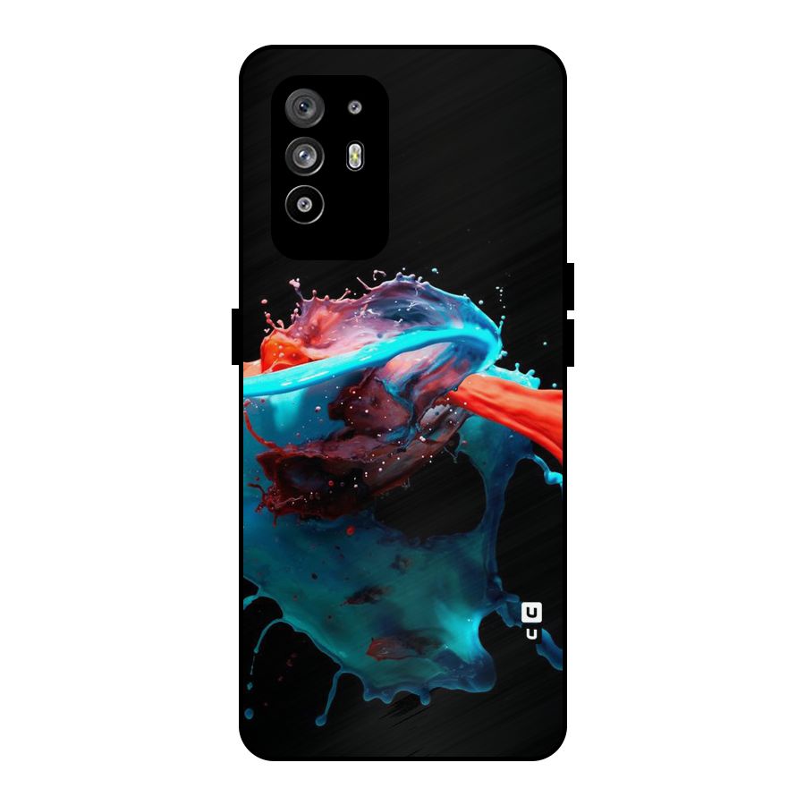 Colour War Metal Back Case for Oppo F19 Pro Plus 5G