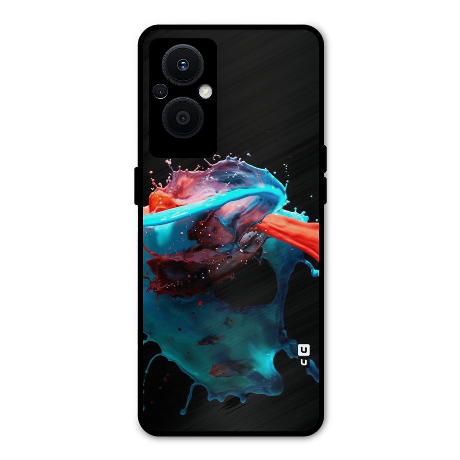 Colour War Metal Back Case for Oppo F21s Pro 5G