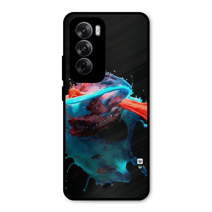 Colour War Metal Back Case for Oppo Reno12