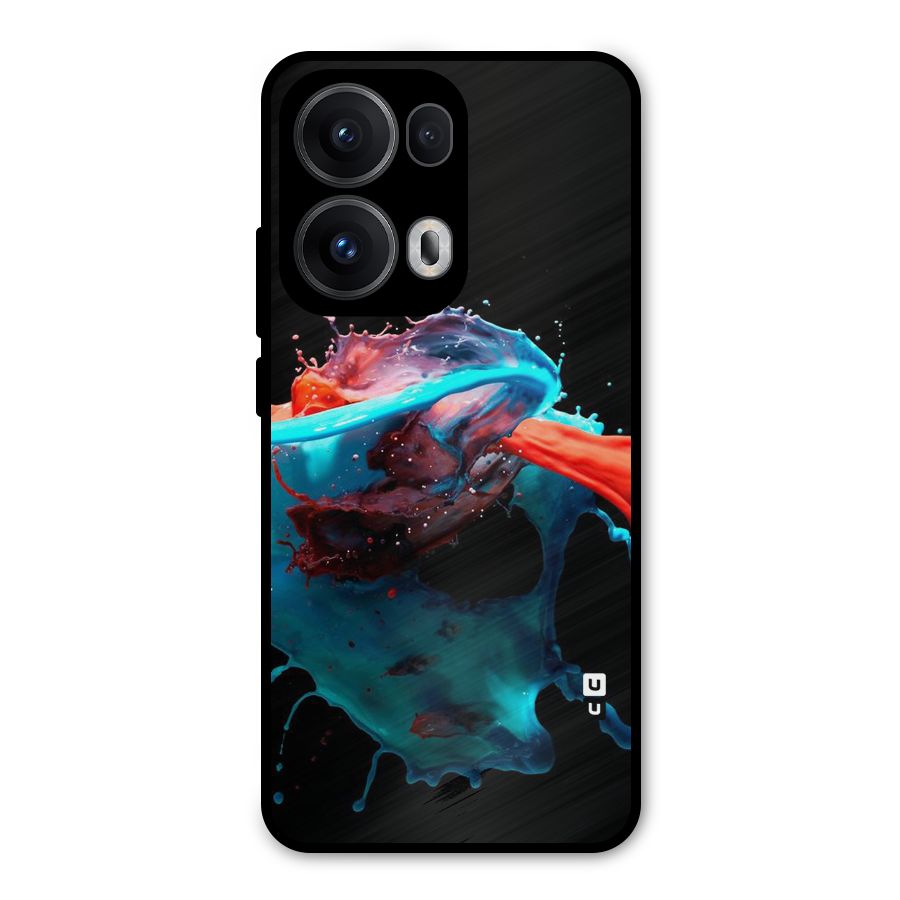 Colour War Metal Back Case for Oppo Reno13 Pro