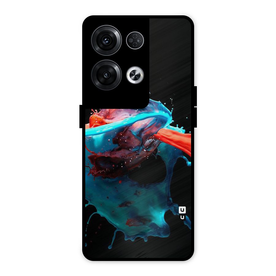 Colour War Metal Back Case for Oppo Reno8 Pro 5G