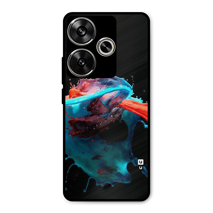 Colour War Metal Back Case for Poco F6