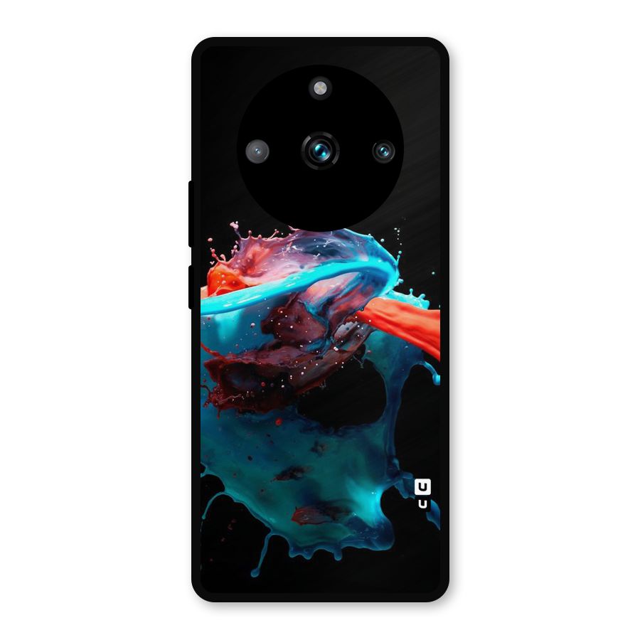 Colour War Metal Back Case for Realme 11 Pro