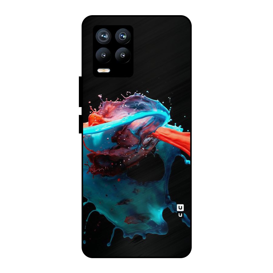 Colour War Metal Back Case for Realme 8 Pro
