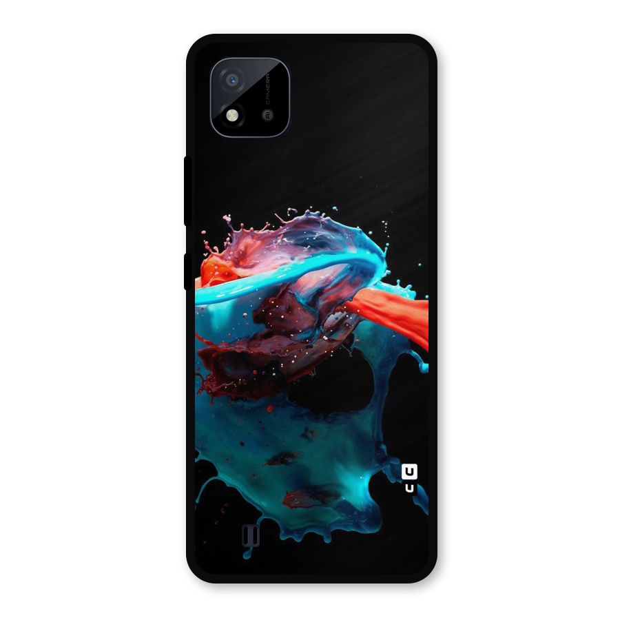 Colour War Metal Back Case for Realme C11 2021