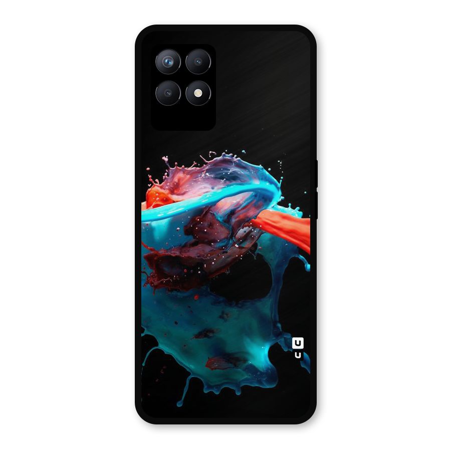 Colour War Metal Back Case for Realme Narzo 50