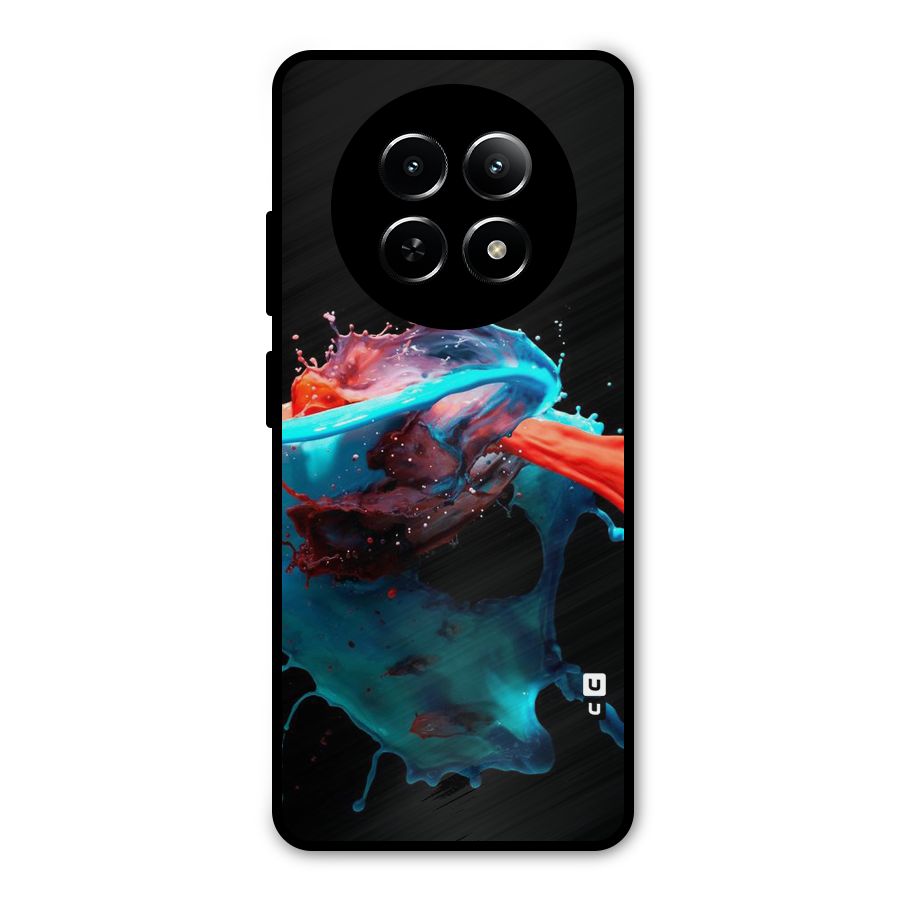Colour War Metal Back Case for Realme Narzo 70x 5G