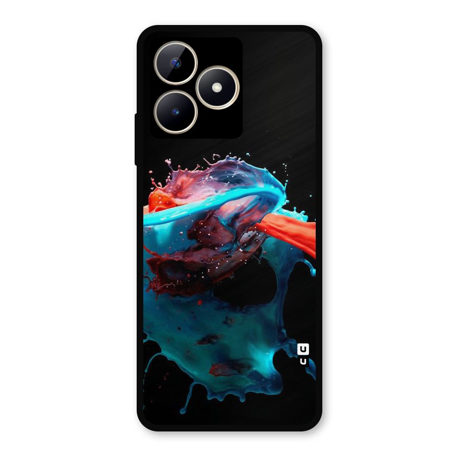 Colour War Metal Back Case for Realme Narzo N53