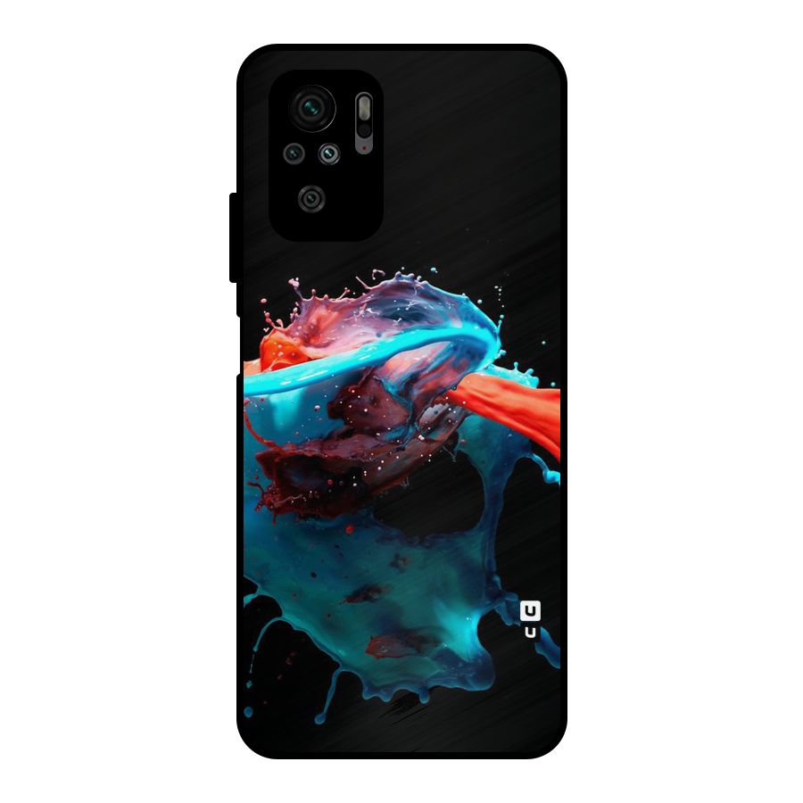 Colour War Metal Back Case for Redmi Note 11 SE